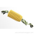 Environmentally friendly TPR corn shaped dog toothbrush toy